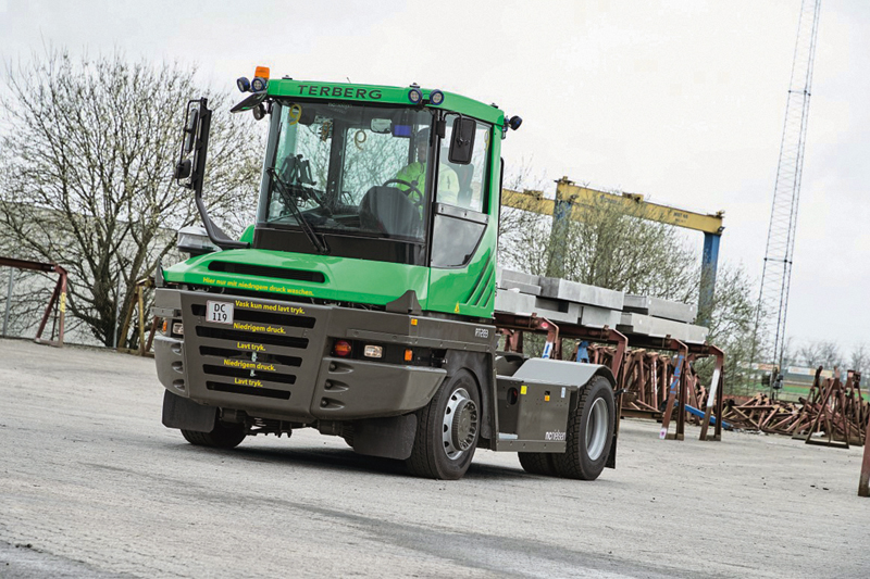 Terberg handles heavy loads  in Tinglev, Denmark